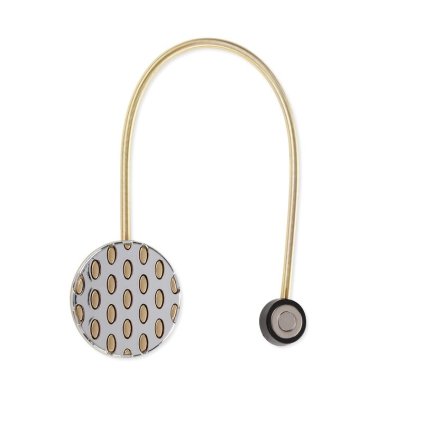 Magnetická spona na závesy M130 zlatostrieborná - kruh (2ks/bal.)