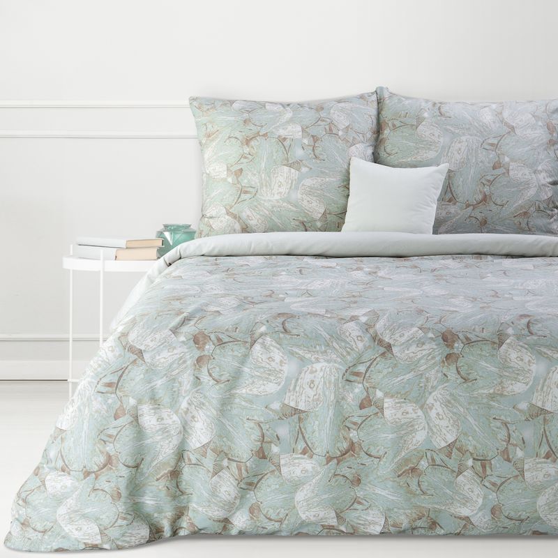 Farebné posteľné obliečky SONIA16 s prírodným vzorom 220x200 cm, 70x80 cm/x2