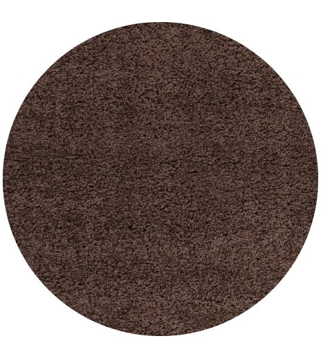 Kusový koberec Life Shaggy 1500 brown kruh Rozmery koberca: 80x80 kruh