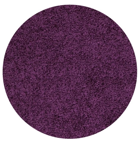Kusový koberec Life Shaggy 1500 lila kruh Rozmery koberca: 200x200 kruh