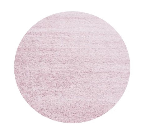 Kusový koberec Life Shaggy 1500 pink kruh Rozmery koberca: 200x200 kruh
