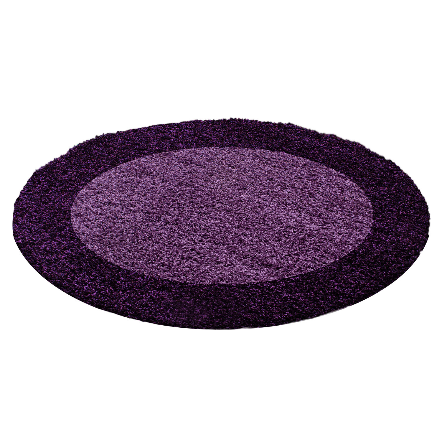 Kusový koberec Life Shaggy 1503 lila kruh Rozmery koberca: 200x200 kruh