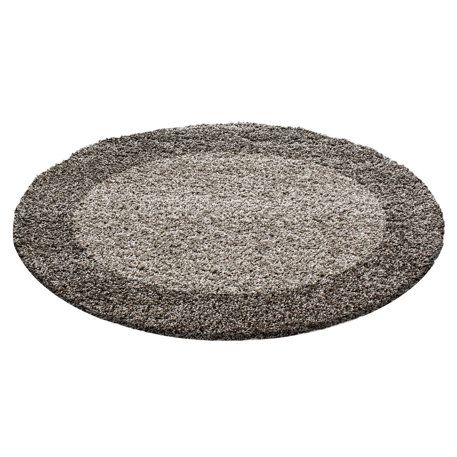 Kusový koberec Life Shaggy 1503 taupe kruh Rozmery koberca: 120x120 kruh