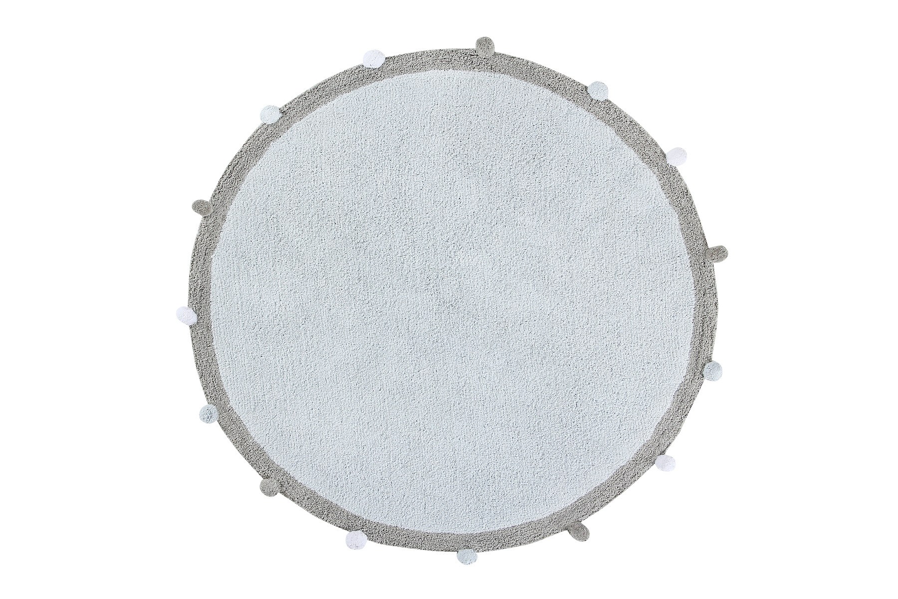 Ručne tkaný kusový koberec Bubbly Soft Blue Rozmery koberca: 120x120 kruh