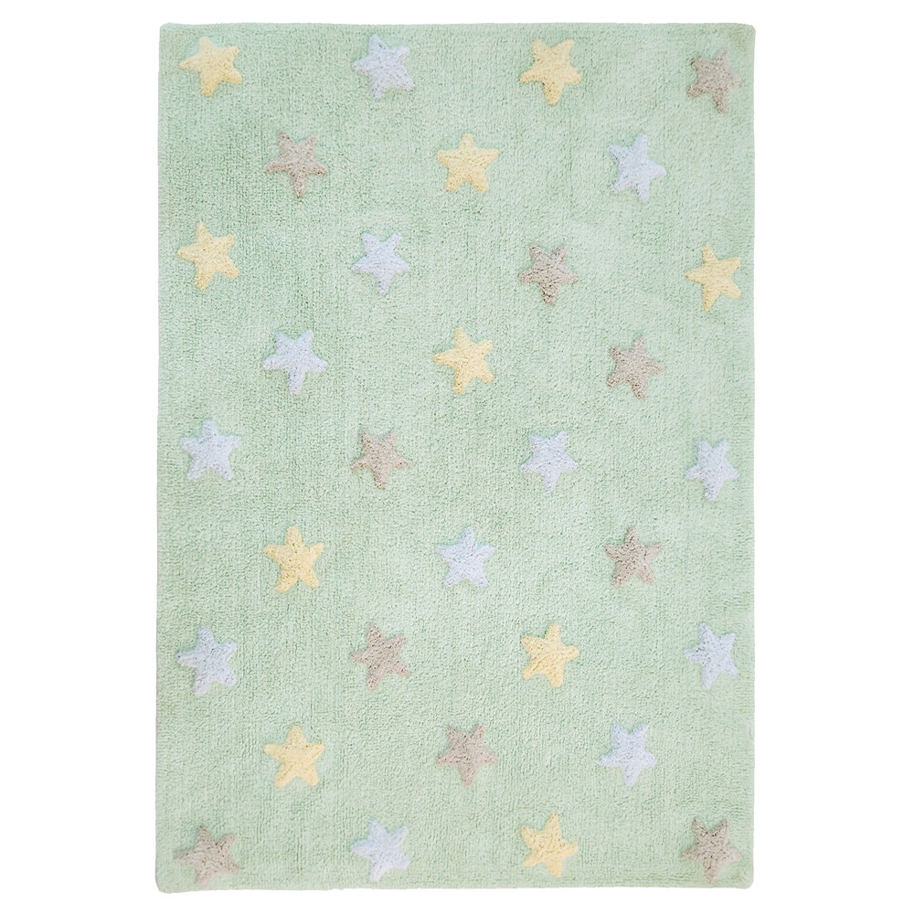 Ručne tkaný kusový koberec Tricolor Stars Soft Mint Rozmery koberca: 120x160