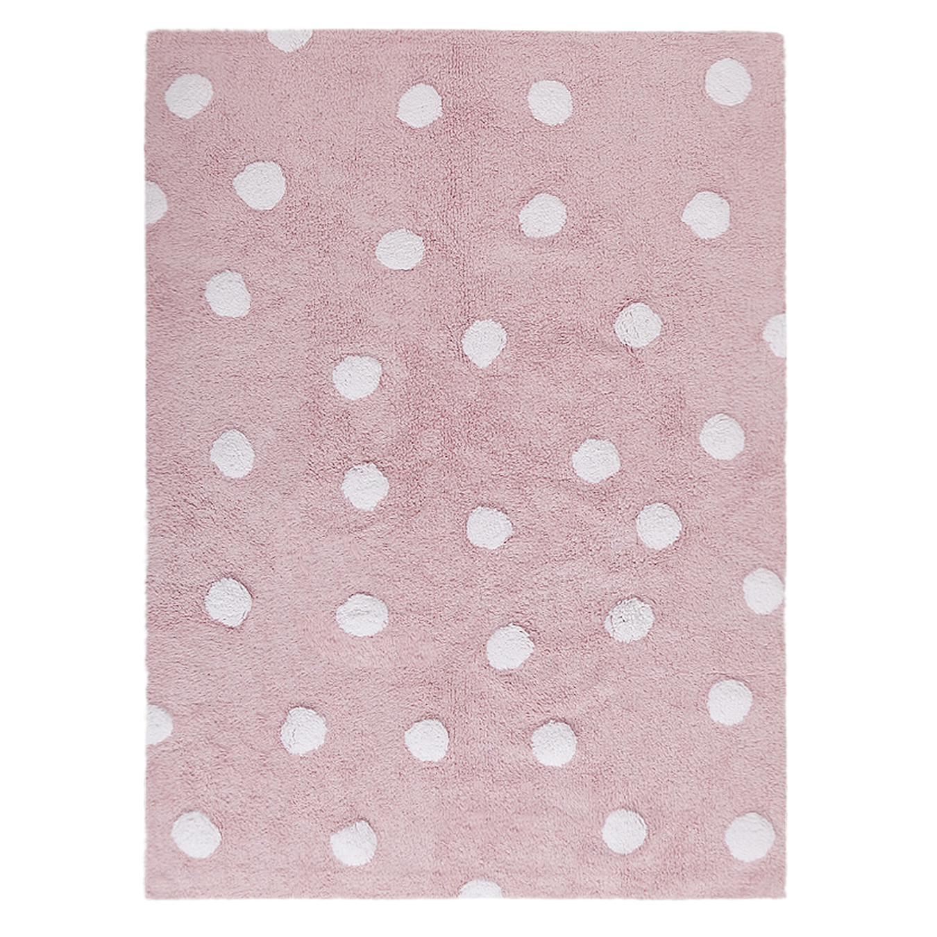 Ručne tkaný kusový koberec Polka Dots Pink-White Rozmery koberca: 120x160