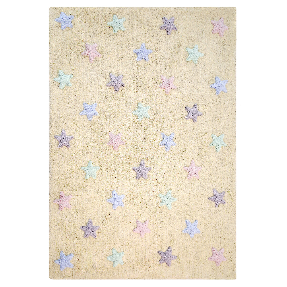 Pre zvieratá: Prateľný koberec Tricolor Stars Vanilla Rozmery koberca: 120x160