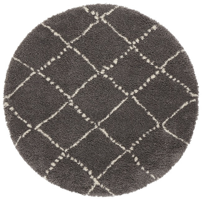 Kusový koberec Allure 104403 Darkgrey / Cream Rozmery koberca: 160x160 kruh