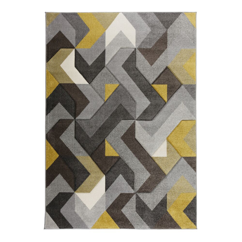 Kusový koberec Hand Carved Aurora Grey / Ochre Rozmery koberca: 120x170