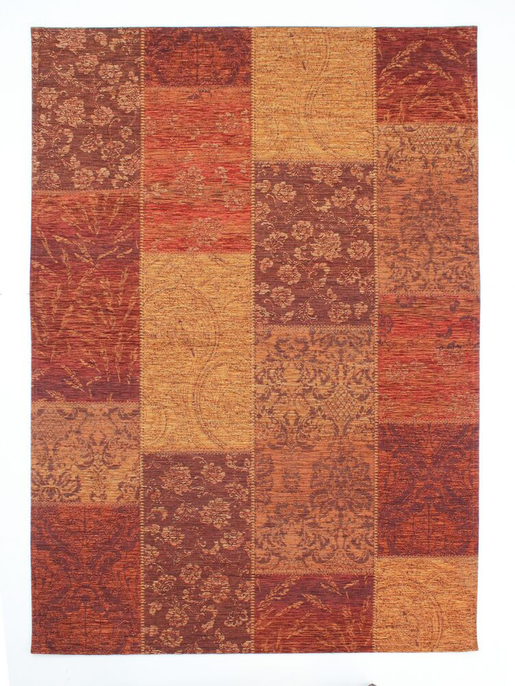 Kusový koberec Manhattan Patchwork Chenile Terracotta Rozmery koberca: 155x230