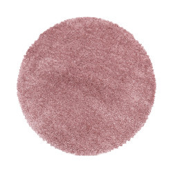 Kusový koberec Fluffy Shaggy 3500 rose kruh Rozmery koberca: 160x160 kruh