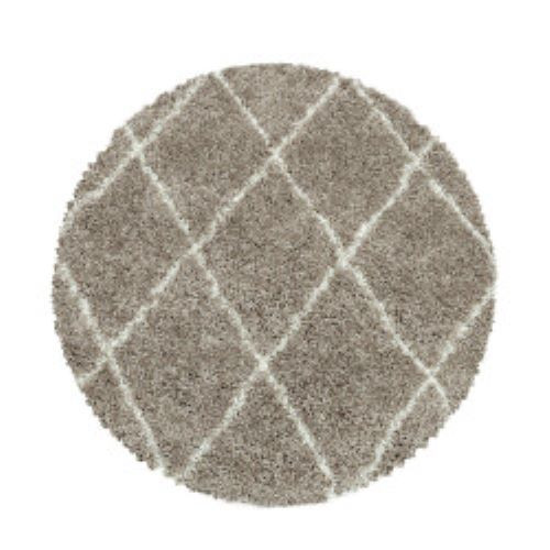 Kusový koberec Alvor Shaggy 3401 beige kruh Rozmery koberca: 120x120 kruh