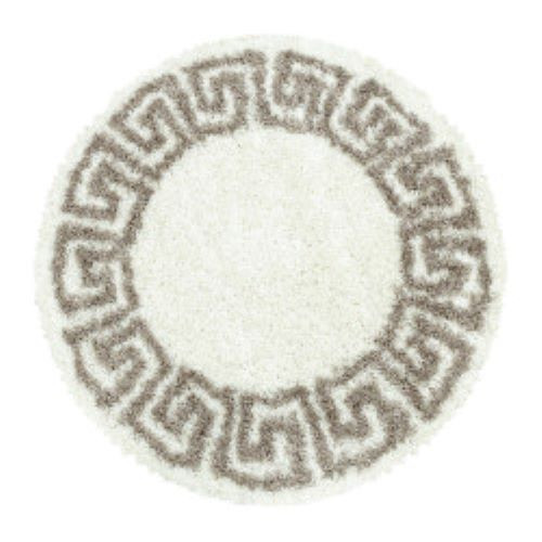 Kusový koberec Hera Shaggy 3301 beige kruh Rozmery koberca: 120x120 kruh