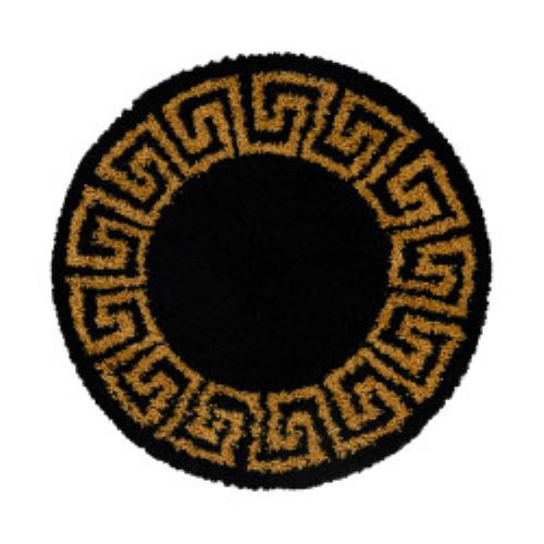 Kusový koberec Hera Shaggy 3301 gold kruh Rozmery koberca: 160x160 kruh
