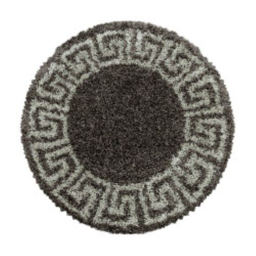 Kusový koberec Hera Shaggy 3301 taupe kruh Rozmery koberca: 120x120 kruh