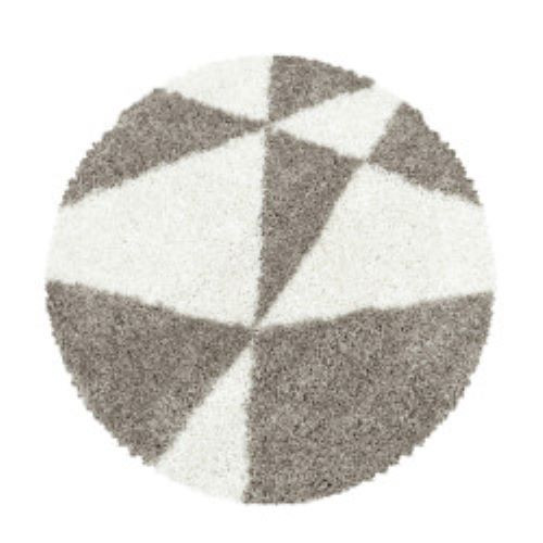 Kusový koberec Tango Shaggy 3101 beige kruh Rozmery koberca: 200x200 kruh
