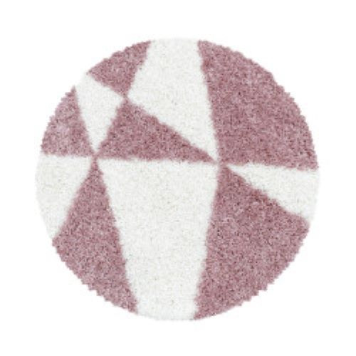 Kusový koberec Tango Shaggy 3101 rose kruh Rozmery koberca: 80x80 kruh