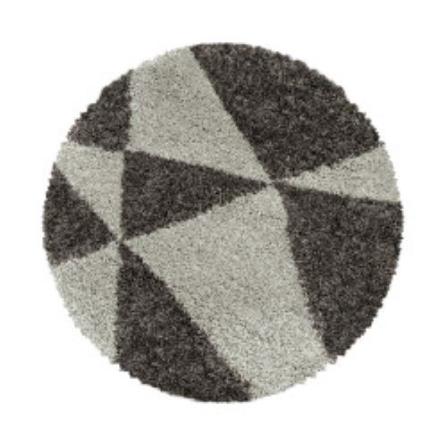 Kusový koberec Tango Shaggy 3101 taupe kruh Rozmery koberca: 80x80 kruh
