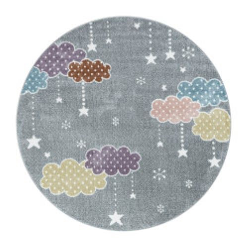 Detský kusový koberec Lucky 3611 grey kruh Rozmery koberca: 120x120 kruh