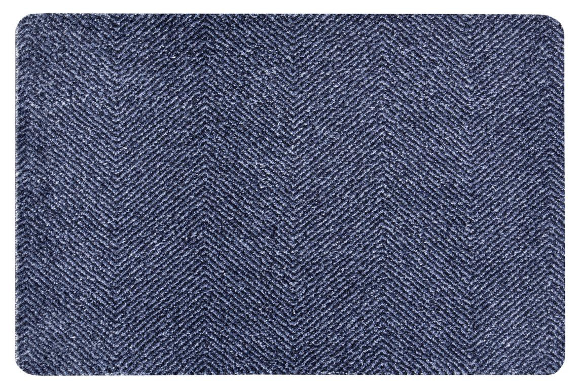 Rohožka Clean & Go 105348 Dark blue Black Rozmery koberca: 100x150