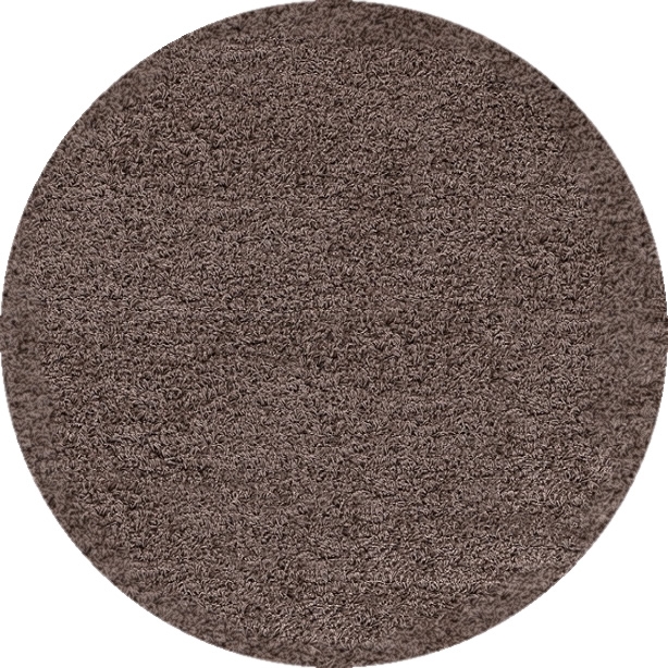 Kusový koberec Dream Shaggy 4000 Mocca kruh Rozmery koberca: 120x120 kruh