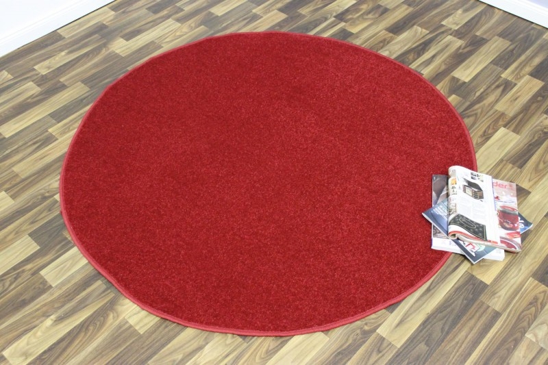 Kusový koberec Nasty 101151 Rot kruh Rozmery koberca: 200x200 kruh