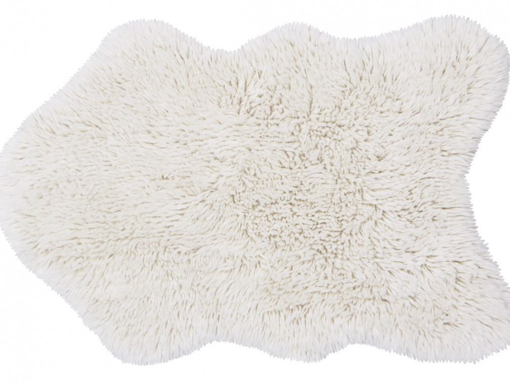 Vlnený koberec Woolly - Sheep White Rozmery koberca: 75x110 tvar kožešiny