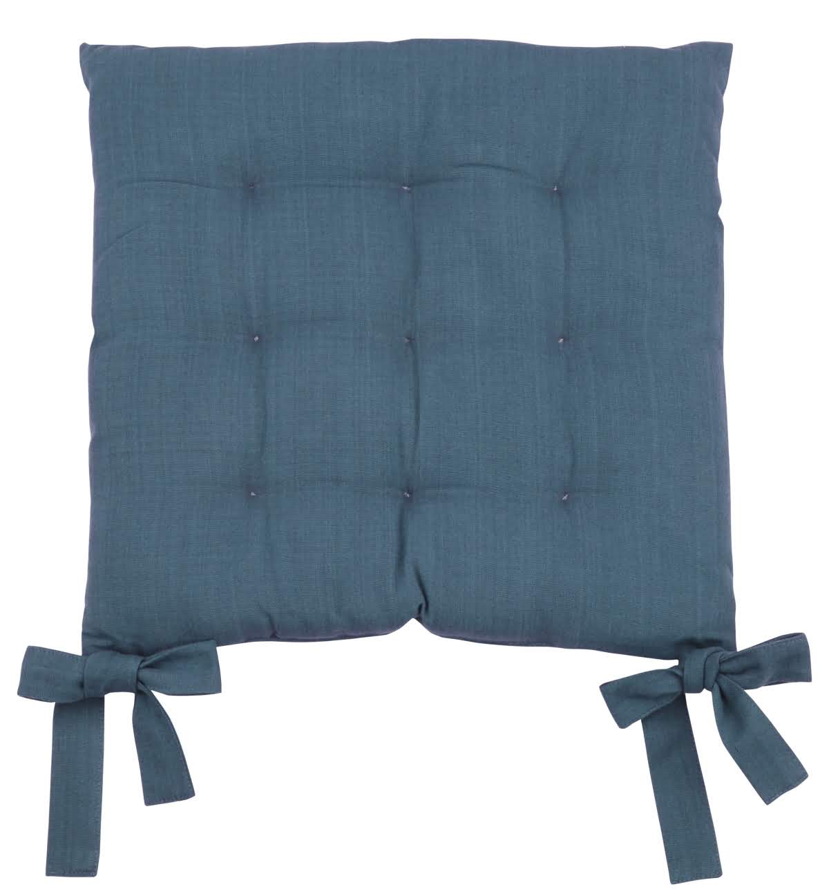 Modrý podsedák na stoličku TEREZA 40x40x3 cm