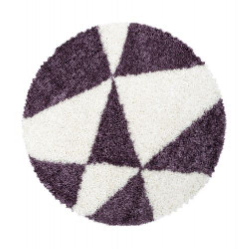 Kusový koberec Tango Shaggy 3101 lila kruh Rozmery kobercov: 80x80 (priemer) kruh