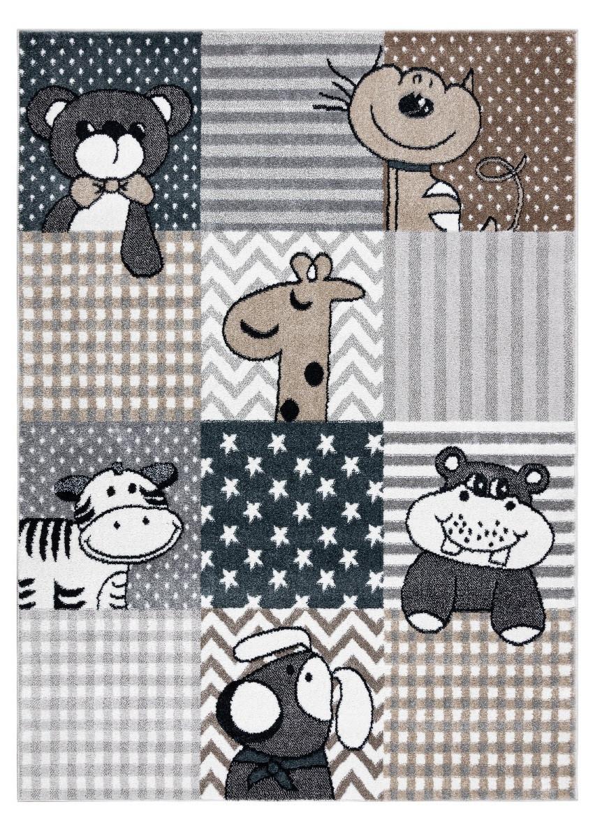 Fotografia produktu: Detský kusový koberec Fun Pets grey Rozmery kobercov: 240x330