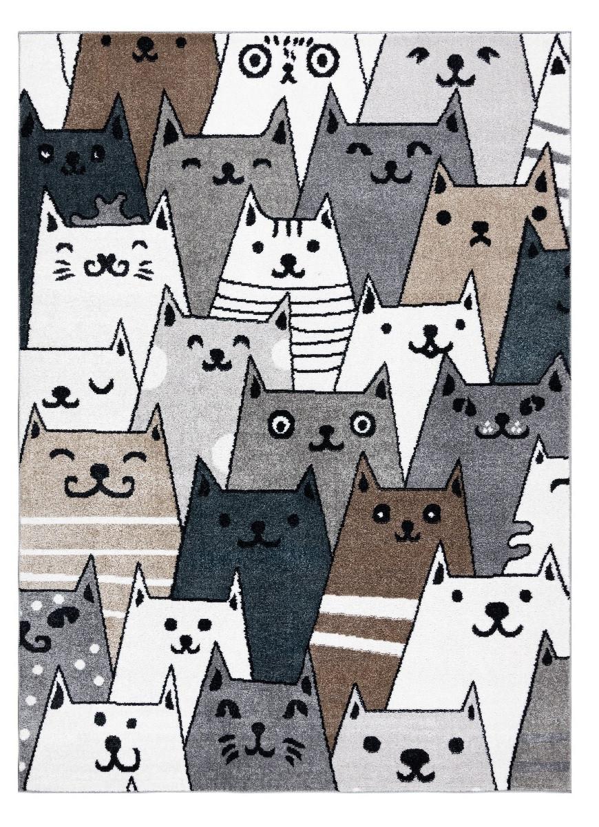 Fotografia produktu: Detský kusový koberec Fun Gatti Cats multi Rozmery kobercov: 200x290