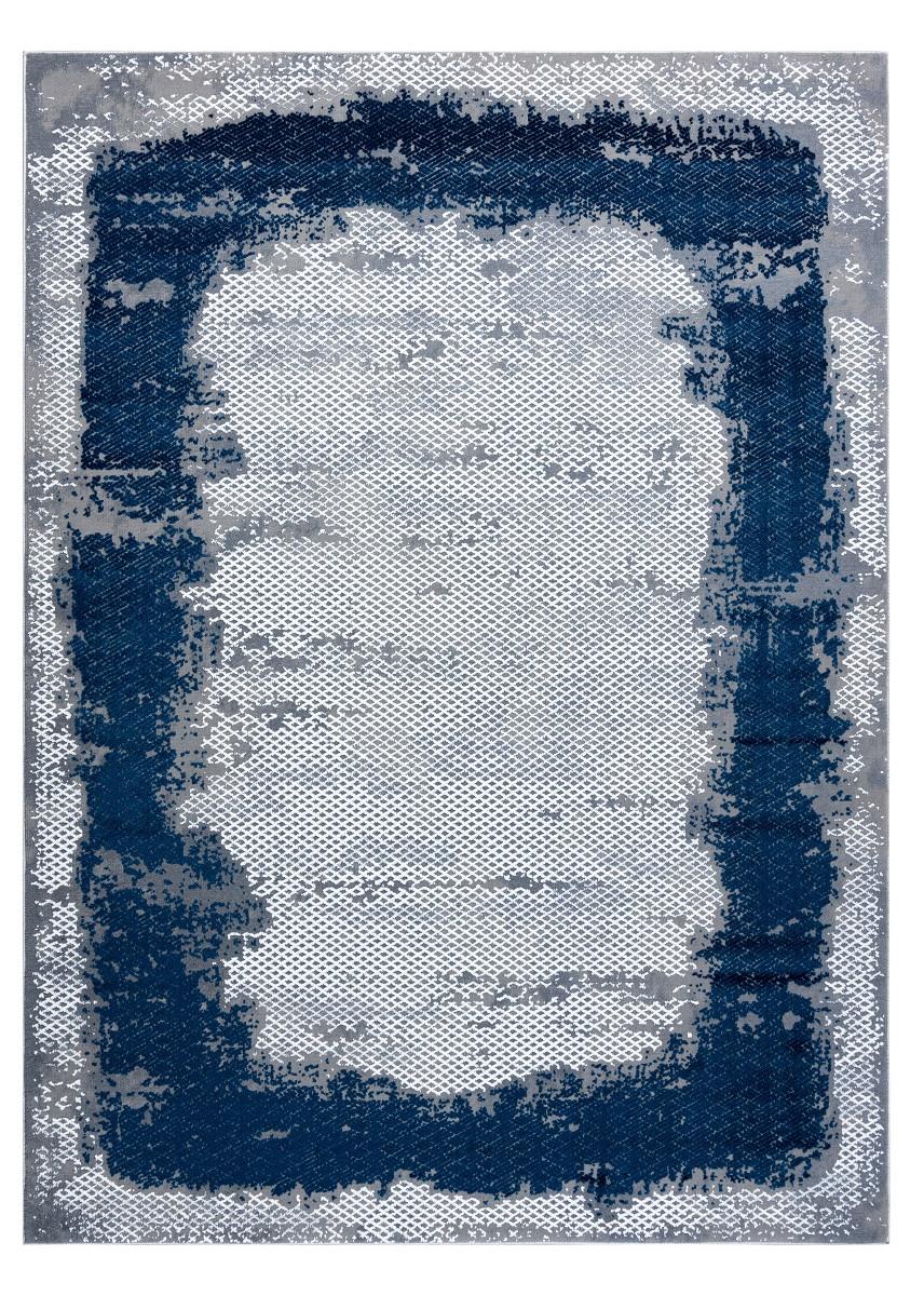 Fotografia produktu: Kusový koberec Core A004 Frame blue/grey Rozmery kobercov: 140x190