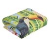 11736 2 modry prehoz na postel birds 170x210 cm