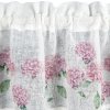 17163 2 vitrazkova zaclona mona zdobena kvetmi 150 x 30 cm