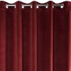 17526 5 bordovy zaves ria so zamatovou strukturou 140x250 cm