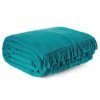 18567 4 tyrkysova akrylovo bavlnena deka akryl so strapcami 220x240 cm