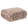 18570 4 kavova akrylovo bavlnena deka akryl so strapcami 220x240 cm