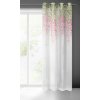 19731 6 biela zaclona julieta s ruzovym vzorom 140 x 250 cm