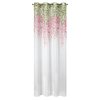 19731 7 biela zaclona julieta s ruzovym vzorom 140 x 250 cm