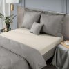 22887 4 bezova bavlnena jersey postelna plachta 180x200 30 cm