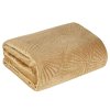 26181 4 bezovy prehoz na postel musa5 s potlacou 280x260 cm