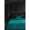 27936 5 tyrkysovy prehoz na postel lili4 s potlacou 220x240 cm