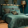 27939 6 tyrkysovy prehoz na postel lili4 s potlacou 280x260 cm