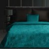 27939 tyrkysovy prehoz na postel lili4 s potlacou 280x260 cm