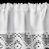 33510 2 biela zaclona na tuneli isaac s cipkou 150x30 cm