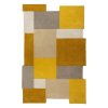 53268 rucne vsivany kusovy koberec abstract collage ochre natural