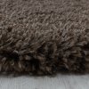 55209 1 kusovy koberec fluffy shaggy 3500 brown kruh