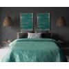 58185 6 zeleny prehoz na postel salvia1 s potlacou 280x260 cm