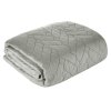 5997 3 elegantny sivy prehoz na postel stella so zaujimavym geometrickym vzorom 220x240 cm