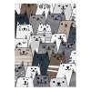 65229 detsky kusovy koberec fun gatti cats multi